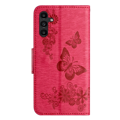 For Samsung Galaxy S24 5G Butterfly Embossed Flip Leather Phone Case(Pink) - Galaxy S24 5G Cases by buy2fix | Online Shopping UK | buy2fix