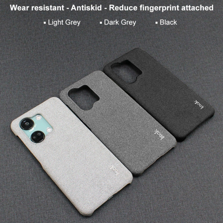 For OnePlus Ace 2V / Nord 3 5G imak Ruiyi Series Cloth Texture PU + PC Phone Case(Light Grey) - OnePlus Cases by imak | Online Shopping UK | buy2fix