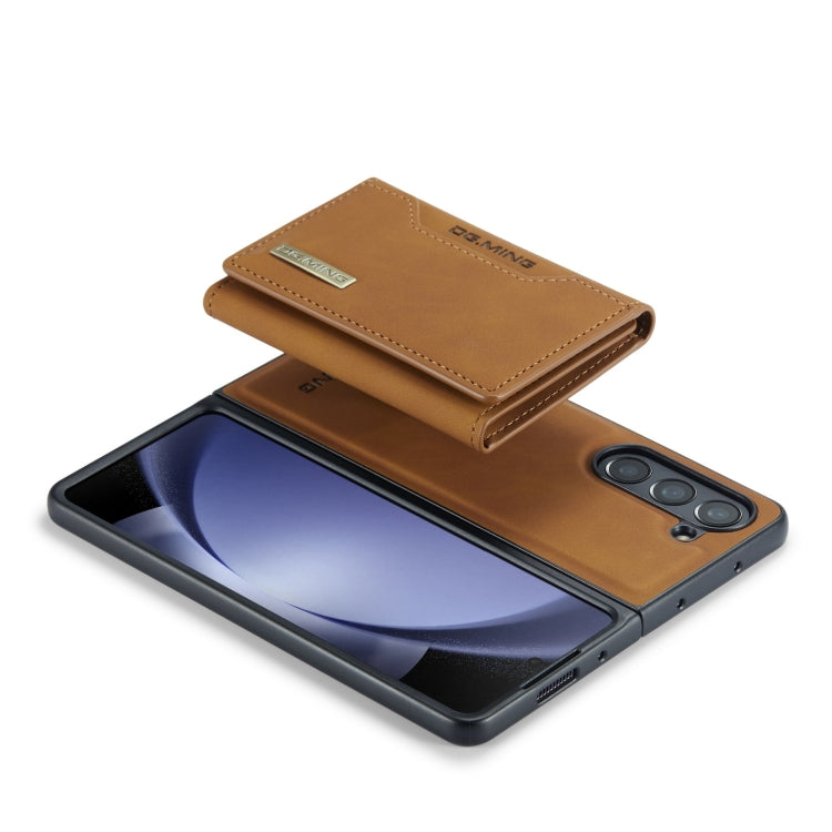 For Samsung Galaxy Z Fold5 DG.MING M2 Series 3-Fold Multi Card Bag + Magnetic Phone Case(Brown) - Galaxy Z Fold5 Cases by DG.MING | Online Shopping UK | buy2fix