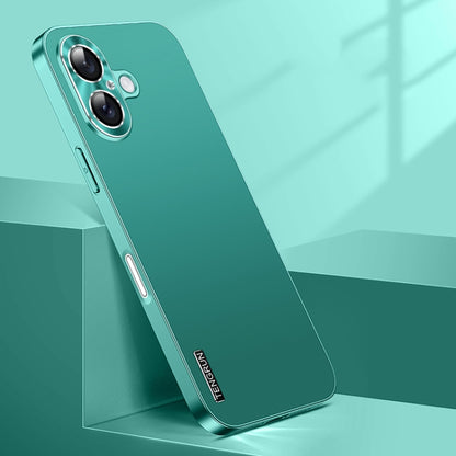 For iPhone 16 Streamer Series Micro Frosted Metal Paint PC Phone Case(Alpine Green) - iPhone 16 Cases by buy2fix | Online Shopping UK | buy2fix