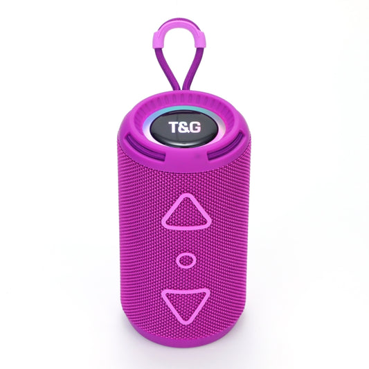 T&G TG-656 Portable Wireless 3D Stereo Subwoofer Bluetooth Speaker Support FM / LED Atmosphere Light(Purple) - Desktop Speaker by T&G | Online Shopping UK | buy2fix