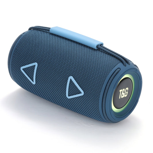 T&G TG-657 Portable Wireless 3D Stereo Subwoofer Bluetooth Speaker Support FM / LED Atmosphere Light(Blue) - Desktop Speaker by T&G | Online Shopping UK | buy2fix