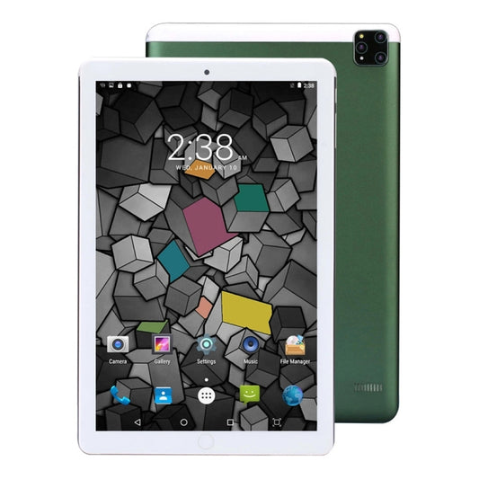 BDF A10 3G Tablet PC 10.1 inch, 2GB+32GB, Android 9.0 MTK6735 Quad Core, Support Dual SIM, EU Plug(Green) - BDF by BDF | Online Shopping UK | buy2fix