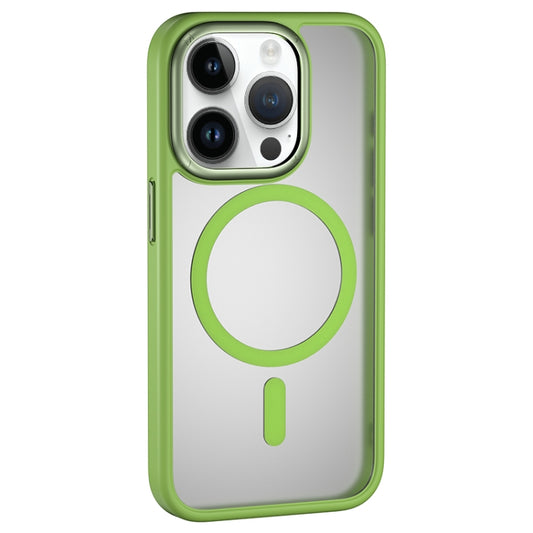 For iPhone 15 Pro Max MOMAX Magsafe Magnetic PC + TPU + Metal Phone Case(Green) - iPhone 15 Pro Max Cases by MOMAX | Online Shopping UK | buy2fix