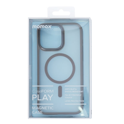 For iPhone 15 Pro MOMAX Magsafe Magnetic PC + TPU + Metal Phone Case(Grey) - iPhone 15 Pro Cases by MOMAX | Online Shopping UK | buy2fix