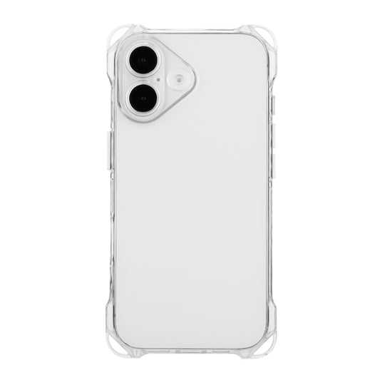 For iPhone 16 Four-corner Shockproof TPU Phone Case(Transparent) - iPhone 16 Cases by buy2fix | Online Shopping UK | buy2fix