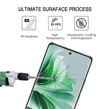 For OPPO Reno11 Pro Global 9H HD 3D Curved Edge Tempered Glass Film(Black) - Reno11 Pro Tempered Glass by buy2fix | Online Shopping UK | buy2fix