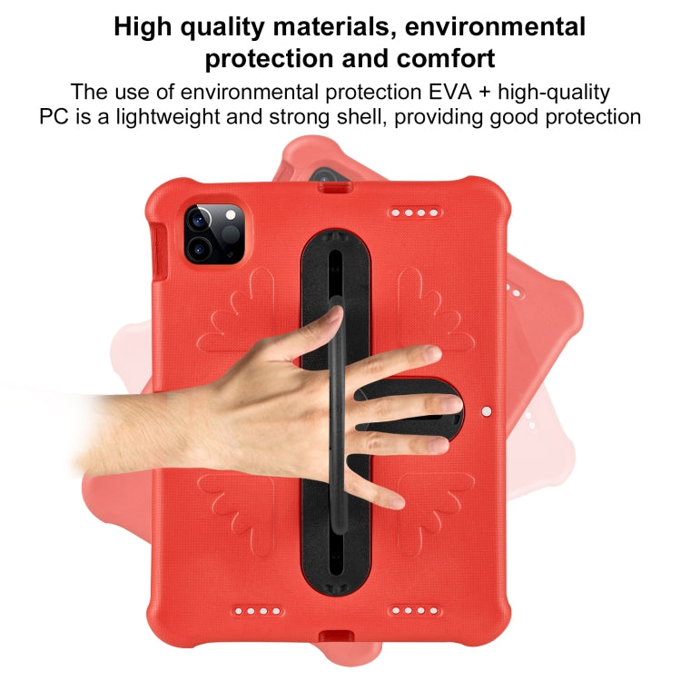 For iPad Pro 11 2024 Shield 360 Rotation Handle EVA Shockproof PC Tablet Case(Red Black) - iPad Pro 11 2024 Cases by buy2fix | Online Shopping UK | buy2fix