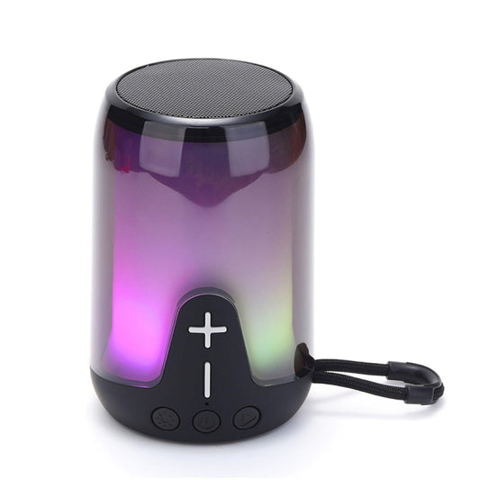 T&G TG-652 Portable RGB Light Transparent Bluetooth Speaker(Black) - Desktop Speaker by T&G | Online Shopping UK | buy2fix