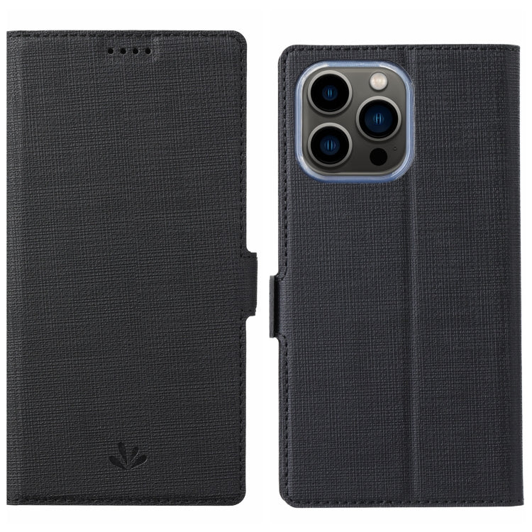 For iPhone 15 Pro ViLi K Series Dual-side Buckle Magsafe Leather Phone Case(Black) - iPhone 15 Pro Cases by ViLi | Online Shopping UK | buy2fix