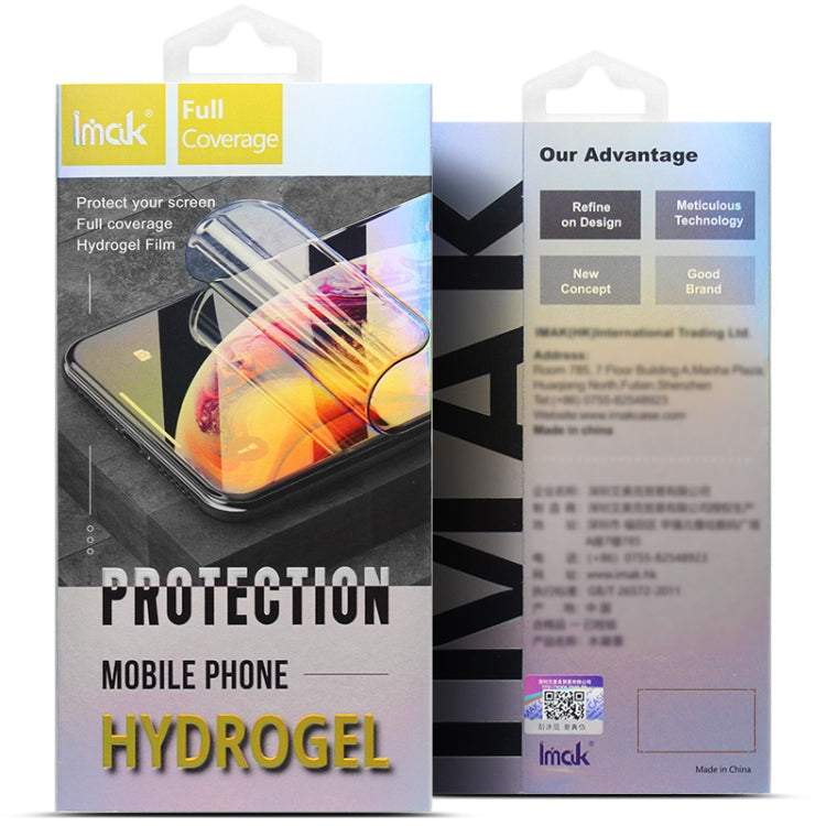 For iPhone 15 Plus 2pcs/Set imak Curved Hydrogel Film Pnone Back Protector - iPhone 15 Plus Tempered Glass by imak | Online Shopping UK | buy2fix