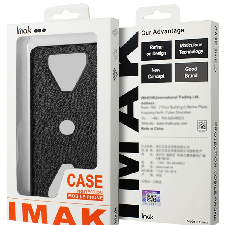 For iPhone 15 Pro IMAK LX-5 Series Shockproof PC + PU + TPU Protective Phone Case(Cross Texture) - iPhone 15 Pro Cases by imak | Online Shopping UK | buy2fix