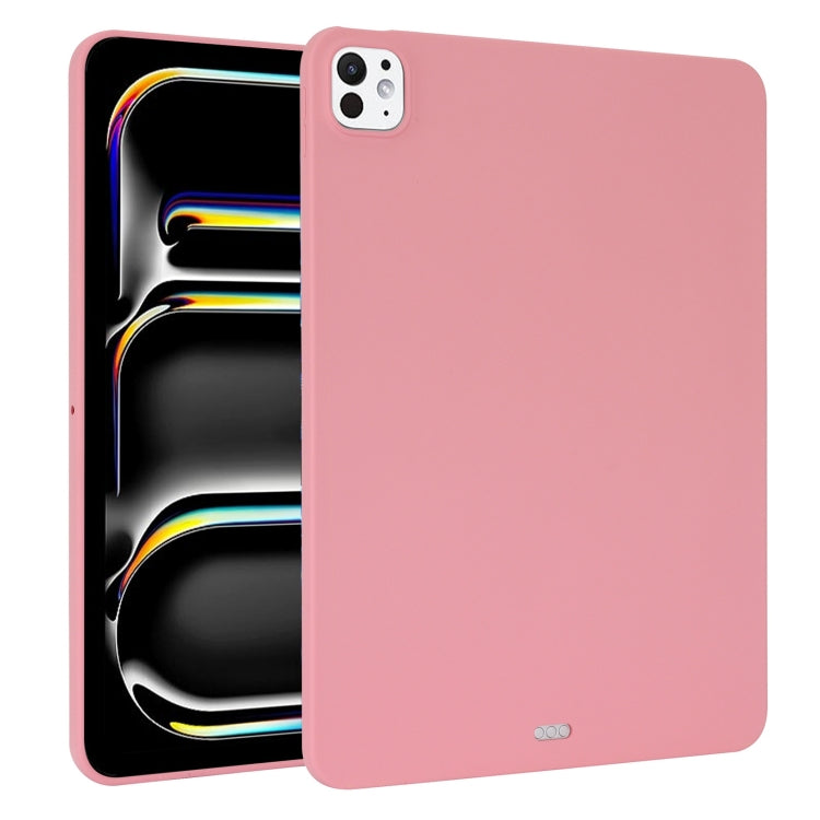 For iPad Pro 13 2024 Oil Spray Skin-friendly TPU Tablet Case(Pink) - iPad Pro 13 2024 Cases by buy2fix | Online Shopping UK | buy2fix