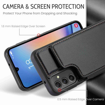 For Samsung Galaxy A54 5G CaseMe C22 Card Slots Holder RFID Anti-theft Phone Case(Black) - Galaxy Phone Cases by CaseMe | Online Shopping UK | buy2fix