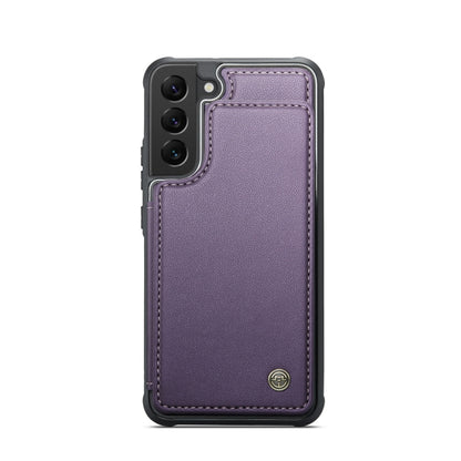 For Samsung Galaxy S21 5G CaseMe C22 Card Slots Holder RFID Anti-theft Phone Case(Purple) - Galaxy S21 5G Cases by CaseMe | Online Shopping UK | buy2fix