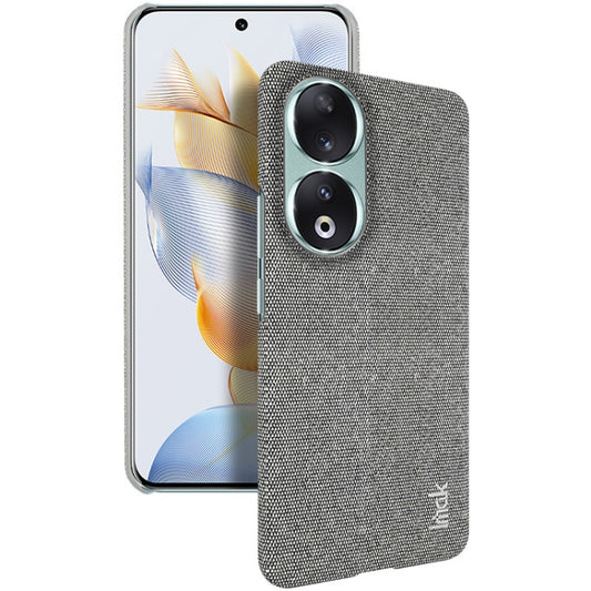For Honor 90 5G imak Ruiyi Series Cloth Texture PU + PC Phone Case(Light Grey) - Honor Cases by imak | Online Shopping UK | buy2fix