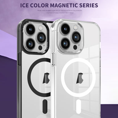 For iPhone 14 Pro Ice Color Magnetic Series PC + Acrylic Magsafe Phone Case(Grey) - iPhone 14 Pro Cases by buy2fix | Online Shopping UK | buy2fix