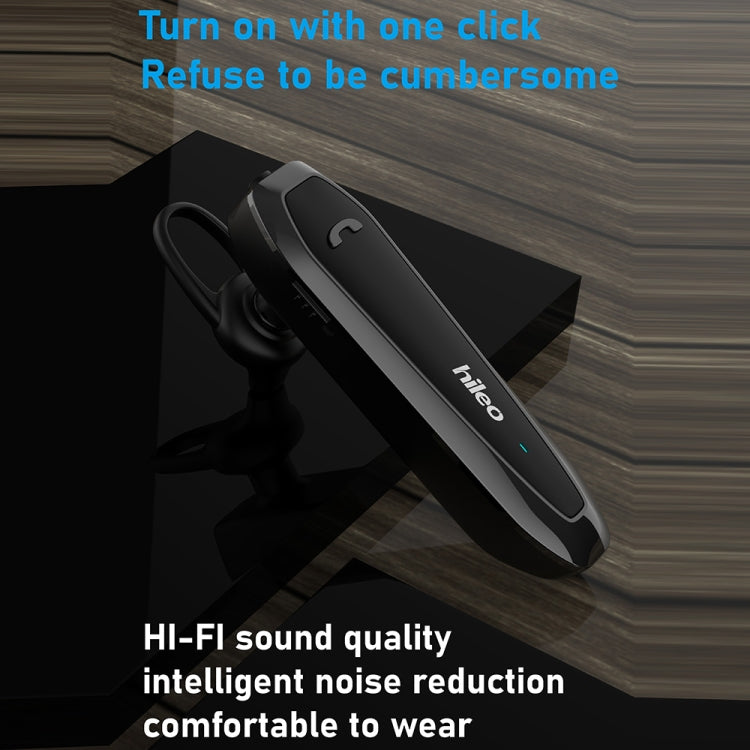 Hileo Hi6 Wireless Single Ear Hook Handsfree Call Noise Reduction In-ear Sports Earphone(Blue) - Sport Earphone by Hileo | Online Shopping UK | buy2fix