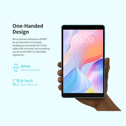 Teclast P80T Tablet 8.0 inch, 4GB+64GB, Android 12 Allwinner A33 Quad Core, Global Version Support Google Play(Blue) - TECLAST by TECLAST | Online Shopping UK | buy2fix