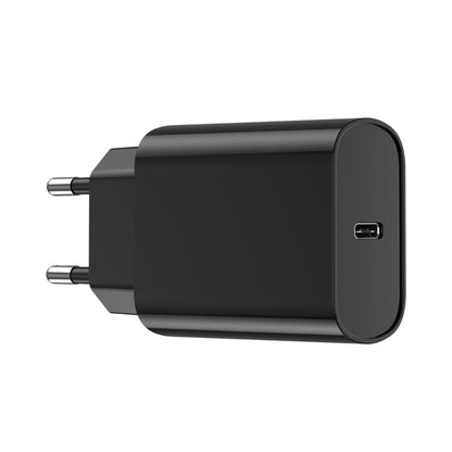 WIWU Wi-U001 Quick Series PD 20W USB-C / Type-C Single Port Travel Fast Charger, EU Plug(Black) - USB Charger by WIWU | Online Shopping UK | buy2fix