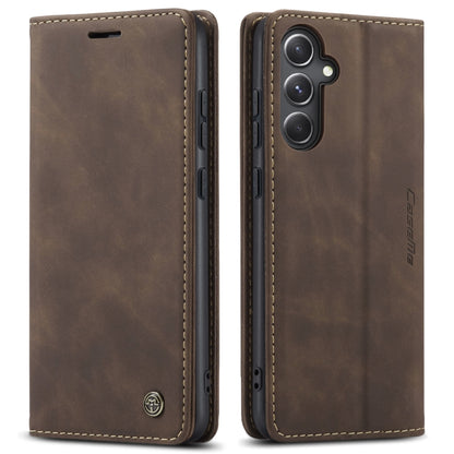 For Samsung Galaxy S23 FE 5G CaseMe 013 Multifunctional Horizontal Flip Leather Phone Case(Coffee) - Galaxy S23 FE 5G Cases by CaseMe | Online Shopping UK | buy2fix