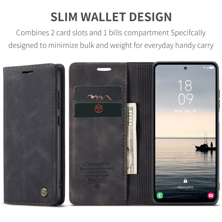 For Samsung Galaxy S23 FE 5G CaseMe 013 Multifunctional Horizontal Flip Leather Phone Case(Black) - Galaxy S23 FE 5G Cases by CaseMe | Online Shopping UK | buy2fix