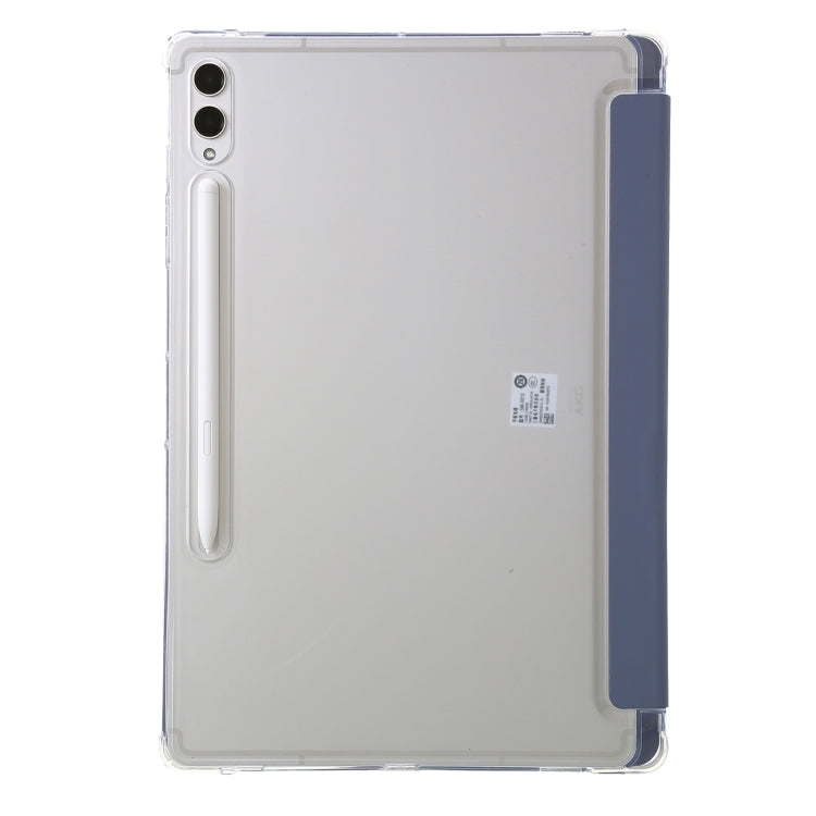 For Samsung Galaxy Tab S9 FE Clear Acrylic Deformation Leather Tablet Case(Lavender) - Galaxy Tab S9 FE by buy2fix | Online Shopping UK | buy2fix