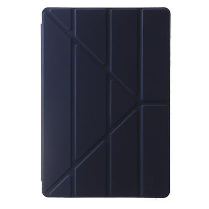 For Samsung Galaxy Tab S9 FE+ Clear Acrylic Deformation Leather Tablet Case(Dark Blue) - Galaxy Tab S9 FE+ by buy2fix | Online Shopping UK | buy2fix