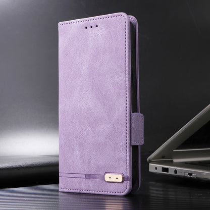 For Sony Xperia 10 VI 2024 Magnetic Clasp Leather Phone Case(Purple) - Sony Cases by buy2fix | Online Shopping UK | buy2fix