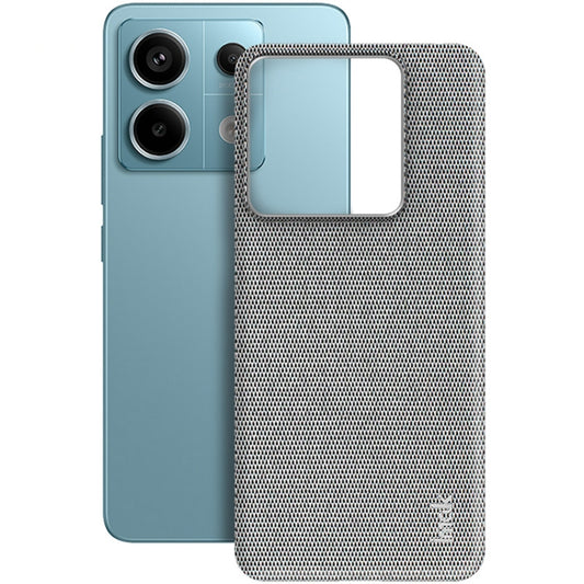 For Xiaomi Redmi Note 13 Pro 5G imak Ruiyi Series Cloth Texture PU + PC Phone Case(Light Grey) - Xiaomi Cases by imak | Online Shopping UK | buy2fix