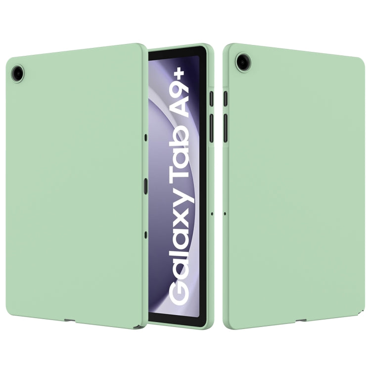 For Samsung Galaxy Tab A9+ Pure Color Liquid Silicone Shockproof Tablet Case(Green) - Galaxy Tab A9+ by buy2fix | Online Shopping UK | buy2fix