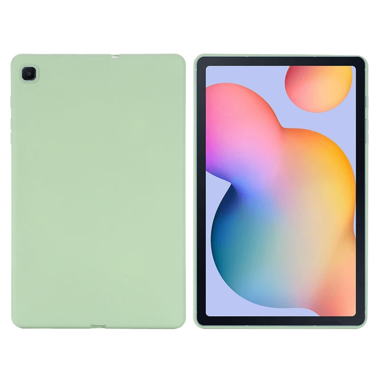 For Samsung Galaxy Tab S6 Lite 2024 Pure Color Liquid Silicone Shockproof Tablet Case(Green) - Other Galaxy Tab PC by buy2fix | Online Shopping UK | buy2fix