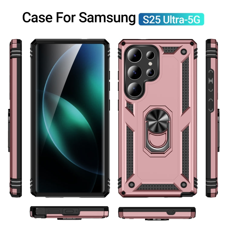 For Samsung Galaxy S25 Ultra 5G Shockproof TPU + PC Phone Case(Rose Gold) - Galaxy S25 Ultra 5G Cases by buy2fix | Online Shopping UK | buy2fix