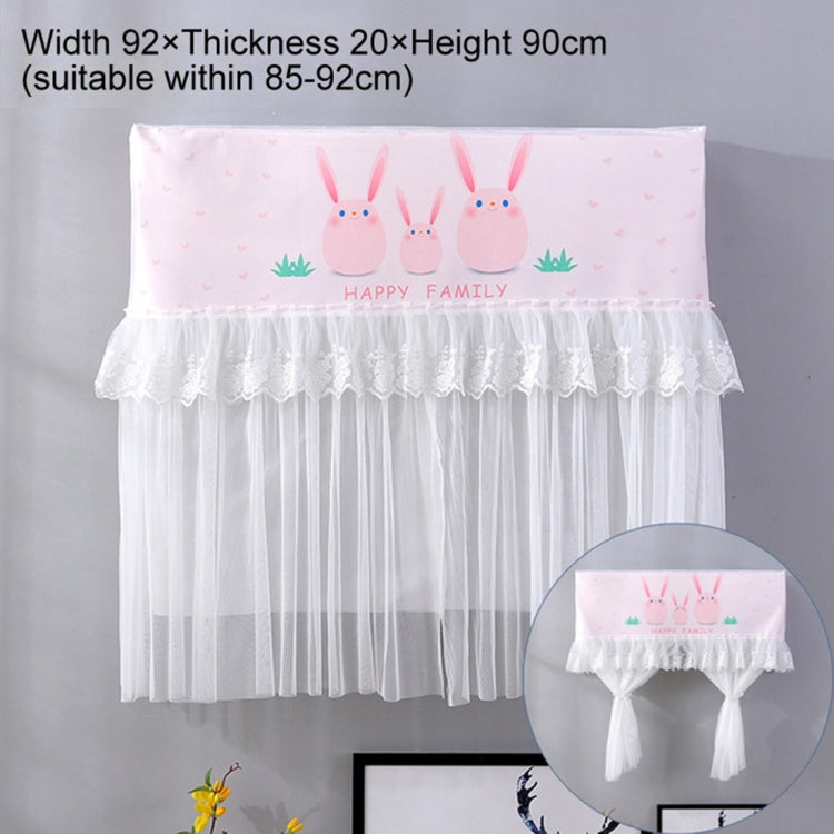 Do Not Take Dust-proof And Anti Direct Blowing Simple Wind Hanging Machine Air Conditioner Moon Cover, Size:Width 92 × Thickness 20 × Height 90cm(Pink Chinchilla) - Dust Covers by buy2fix | Online Shopping UK | buy2fix