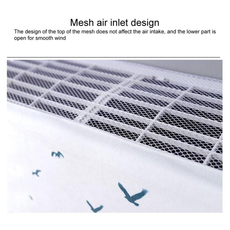 Do Not Take Dust-proof And Anti Direct Blowing Simple Wind Hanging Machine Air Conditioner Moon Cover, Size:Width 98 × Thickness 20 × Height 90cm(Striped Flamingo) - Dust Covers by buy2fix | Online Shopping UK | buy2fix