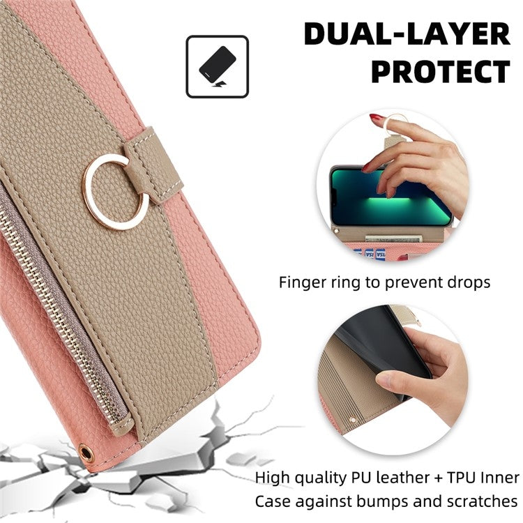 For Xiaomi Redmi K60 Ultra Crossbody Litchi Texture Leather Phone Case(Pink) - Redmi K60 Ultra Cases by buy2fix | Online Shopping UK | buy2fix
