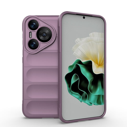 For Huawei Pura 70 Magic Shield TPU + Flannel Phone Case(Purple) - Huawei Cases by buy2fix | Online Shopping UK | buy2fix