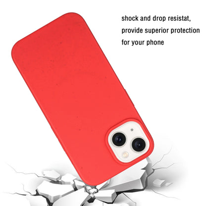 For iPhone 15 Plus Wheat MagSafe Magnetic Straw Material + TPU Phone Case(Red) - iPhone 15 Plus Cases by buy2fix | Online Shopping UK | buy2fix