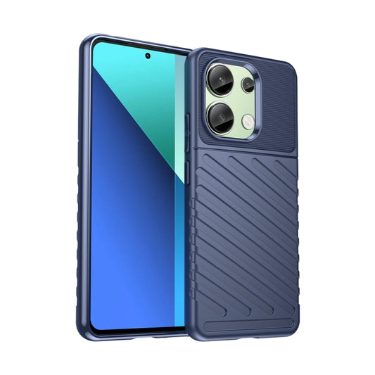 For Xiaomi Redmi Note 13 4G Thunderbolt Shockproof Soft TPU Phone Case(Blue) - Note 13 Cases by buy2fix | Online Shopping UK | buy2fix