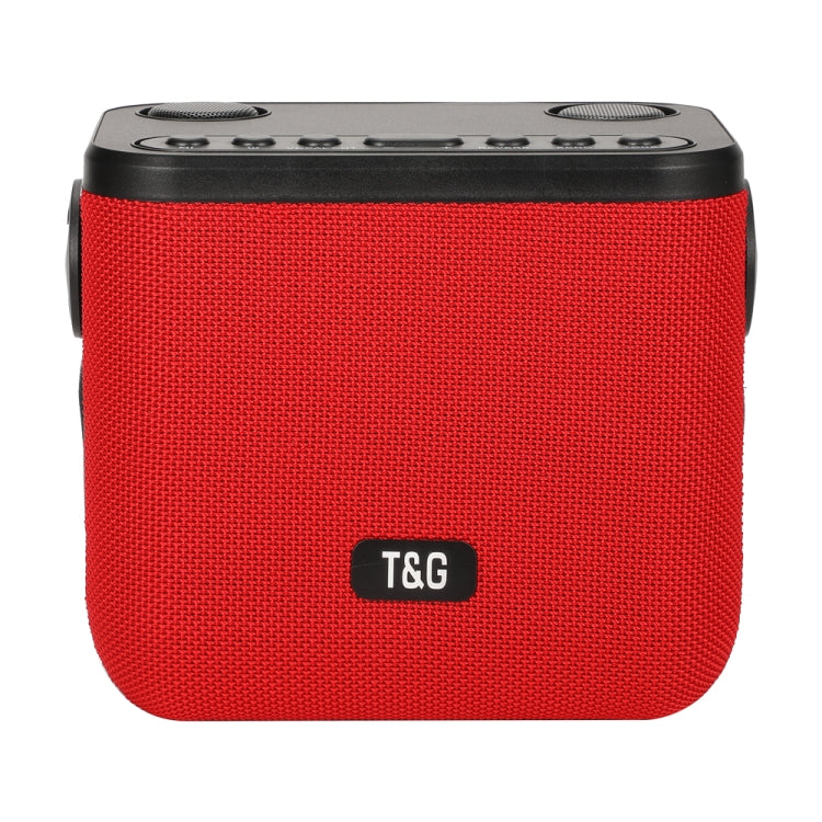 T&G TG545DK Home Handheld Dual-microphone KTV Wireless Bluetooth Speaker with Flashlight(Red) - Desktop Speaker by T&G | Online Shopping UK | buy2fix
