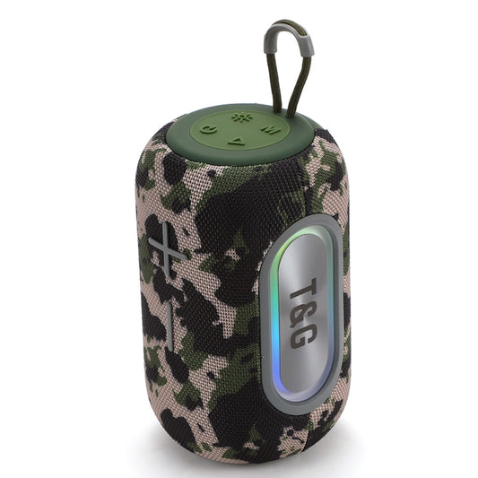 T&G TG665 20W LED Portable Subwoofer Wireless Bluetooth Speaker(Camouflage) - Desktop Speaker by T&G | Online Shopping UK | buy2fix
