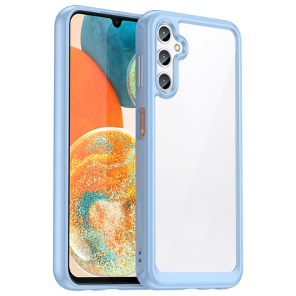 For Samsung Galaxy M44 5G Colorful Series Acrylic Hybrid TPU Phone Case(Blue) - Galaxy Phone Cases by buy2fix | Online Shopping UK | buy2fix