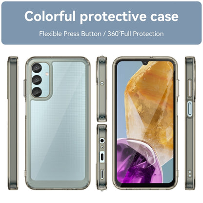 For Samsung Galaxy F15 Colorful Series Acrylic Hybrid TPU Phone Case(Transparent Grey) - Galaxy Phone Cases by buy2fix | Online Shopping UK | buy2fix