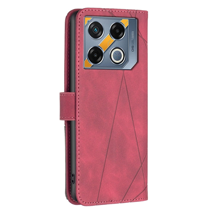 For Infinix GT 20 Pro 5G Magnetic Buckle Rhombus Texture Leather Phone Case(Red) - Infinix Cases by buy2fix | Online Shopping UK | buy2fix
