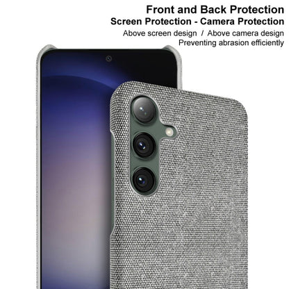 For Samsung Galaxy S24 5G imak Ruiyi Series Cloth Texture PU + PC Phone Case(Light Grey) - Galaxy S24 5G Cases by imak | Online Shopping UK | buy2fix