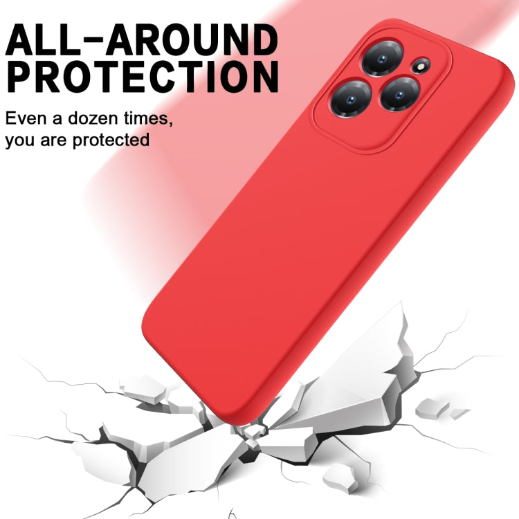 For Infinix Hot 40/Hot 40 Pro Solid Color Liquid Silicone Dropproof Full Coverage Protective Case(Red) - Infinix Cases by buy2fix | Online Shopping UK | buy2fix