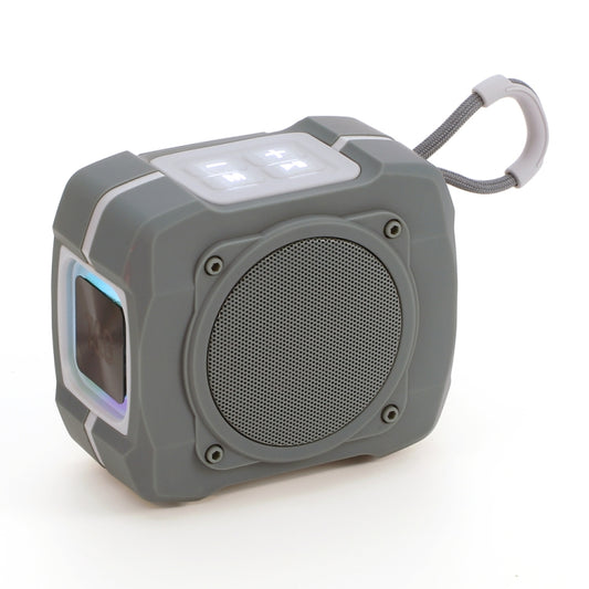 T&G TG661 Colorful LED Portable Outdoor Wireless Bluetooth Speaker(Grey) - Desktop Speaker by T&G | Online Shopping UK | buy2fix