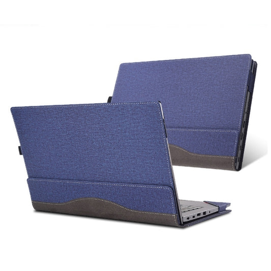 For Lenovo ThinkPad E15 Gen 2 Laptop Leather Anti-Fall Protective Case(Dark Blue) - 15.6 - 17 inch by buy2fix | Online Shopping UK | buy2fix
