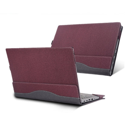 For Lenovo ThinkPad T14 / T14s Gen 3 14 2022 Laptop Leather Shockproof Protective Case(Wine Red) - 14.1 inch by buy2fix | Online Shopping UK | buy2fix