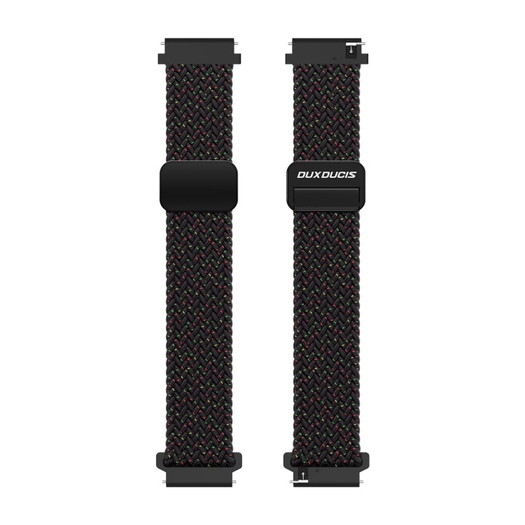 DUX DUCIS Mixture Pro Series Magnetic Buckle Nylon Braid Watch Band, Size:22mm(Black Unity) - 22mm Bands by DUX DUCIS | Online Shopping UK | buy2fix